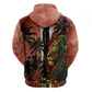 One Love Trinidad And Tobago Hoodie Rastafarian Lion Reggae Grunge Style