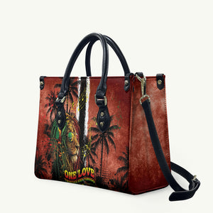 One Love Trinidad And Tobago Leather Bag Rastafarian Lion Reggae Grunge Style