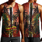 One Love Trinidad And Tobago Men Tank Top Rastafarian Lion Reggae Grunge Style
