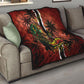 One Love Trinidad And Tobago Quilt Rastafarian Lion Reggae Grunge Style