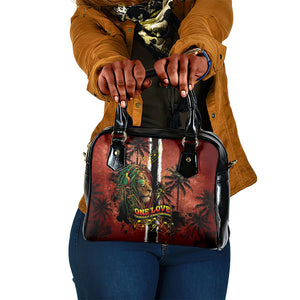 One Love Trinidad And Tobago Shoulder Handbag Rastafarian Lion Reggae Grunge Style