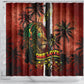 One Love Trinidad And Tobago Shower Curtain Rastafarian Lion Reggae Grunge Style