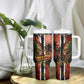 One Love Trinidad And Tobago Tumbler With Handle Rastafarian Lion Reggae Grunge Style