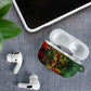 One Love Afro Haiti AirPods Case Rastafarian Lion Reggae Grunge Style