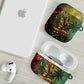 One Love Afro Haiti AirPods Case Rastafarian Lion Reggae Grunge Style