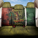One Love Afro Haiti Back Car Seat Cover Rastafarian Lion Reggae Grunge Style