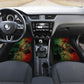 One Love Afro Haiti Car Mats Rastafarian Lion Reggae Grunge Style