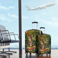 One Love Afro Haiti Luggage Cover Rastafarian Lion Reggae Grunge Style