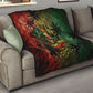 One Love Afro Haiti Quilt Rastafarian Lion Reggae Grunge Style