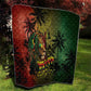 One Love Afro Haiti Quilt Rastafarian Lion Reggae Grunge Style