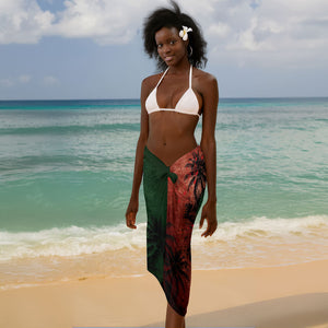 One Love Afro Haiti Sarong Rastafarian Lion Reggae Grunge Style