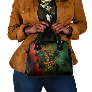 One Love Afro Haiti Shoulder Handbag Rastafarian Lion Reggae Grunge Style