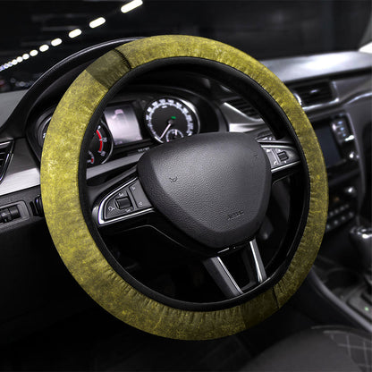 One Love Afro Haiti Steering Wheel Cover Rastafarian Lion Reggae Grunge Style