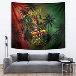 One Love Afro Haiti Tapestry Rastafarian Lion Reggae Grunge Style