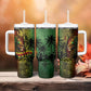 One Love Afro Haiti Tumbler With Handle Rastafarian Lion Reggae Grunge Style