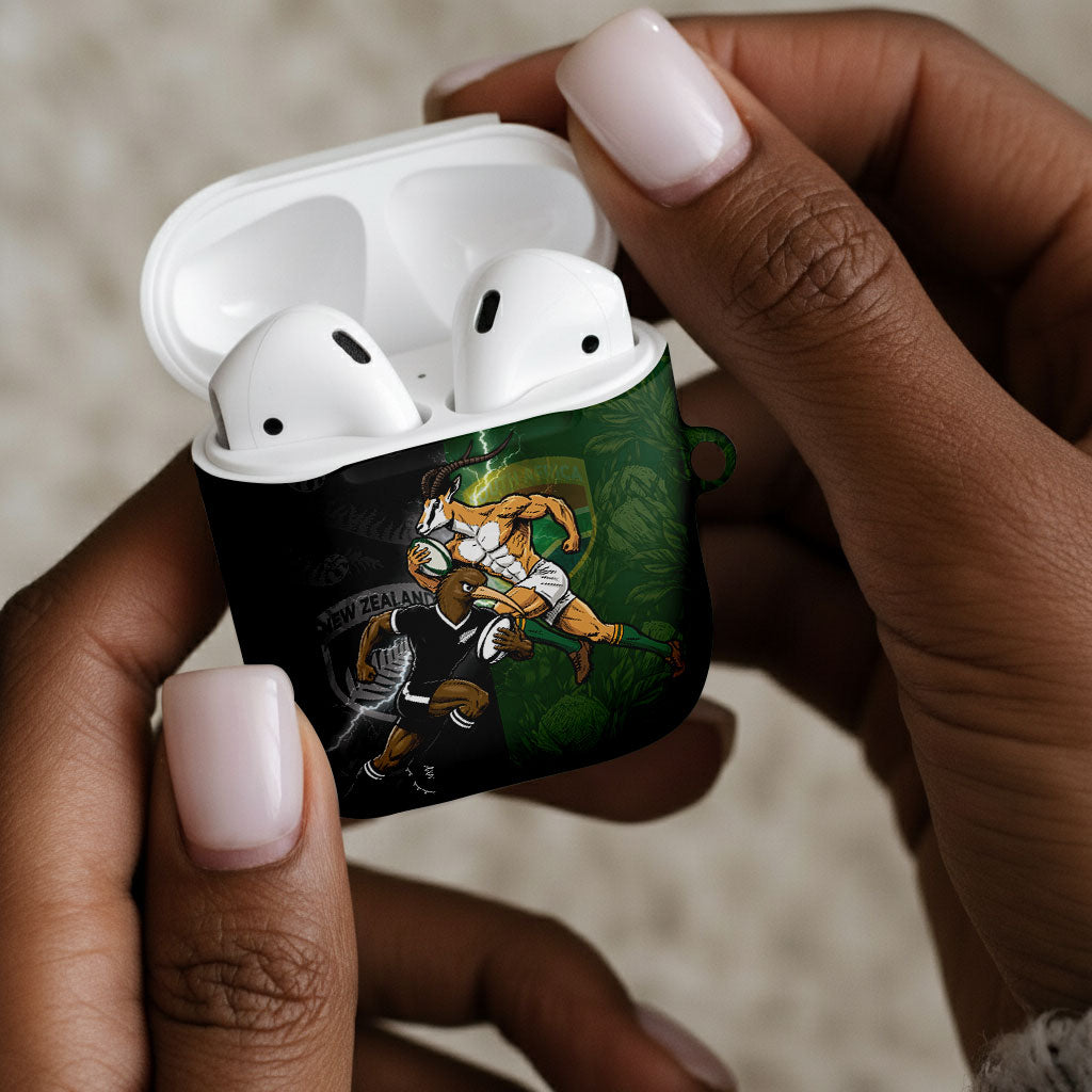 South Africa And New Zealand AirPods Case Springboks And Kiwis Rugby Rivalry