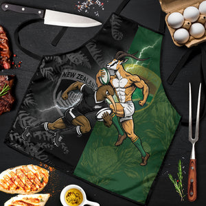 South Africa And New Zealand Apron Springboks And Kiwis Rugby Rivalry