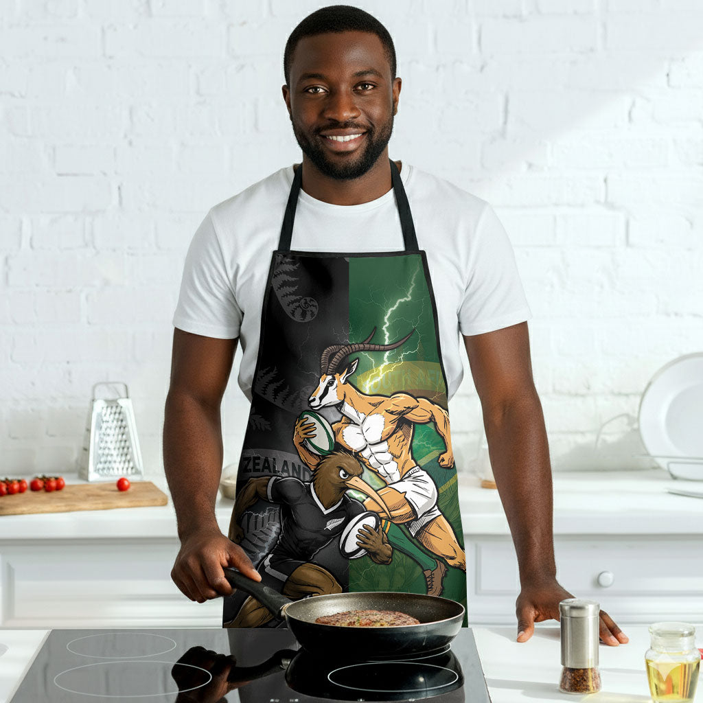 South Africa And New Zealand Apron Springboks And Kiwis Rugby Rivalry