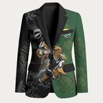 Custom South Africa And New Zealand Blazer Springboks And Kiwis Rugby Rivalry