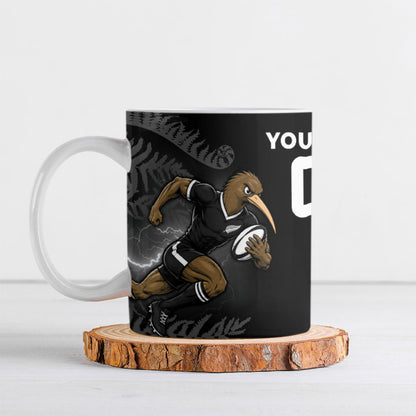 Custom South Africa And New Zealand Ceramic Mug Springboks And Kiwis Rugby Rivalry