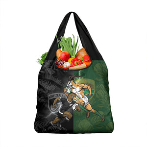 South Africa And New Zealand Grocery Bag Springboks And Kiwis Rugby Rivalry