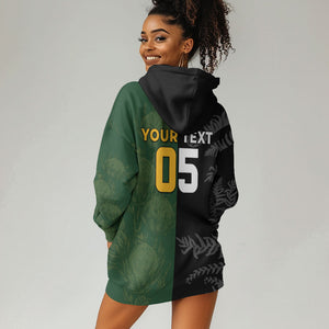 Custom South Africa And New Zealand Hoodie Dress Springboks And Kiwis Rugby Rivalry