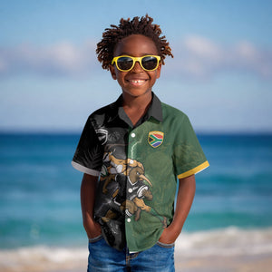 Custom South Africa And New Zealand Kid Hawaiian Shirt Springboks And Kiwis Rugby Rivalry