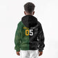 Custom South Africa And New Zealand Kid Hoodie Springboks And Kiwis Rugby Rivalry