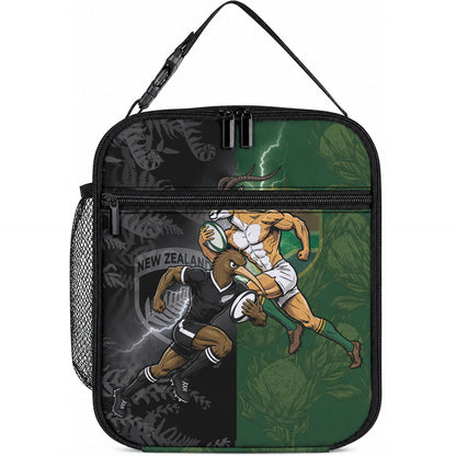 South Africa And New Zealand Lunch Bag Springboks And Kiwis Rugby Rivalry