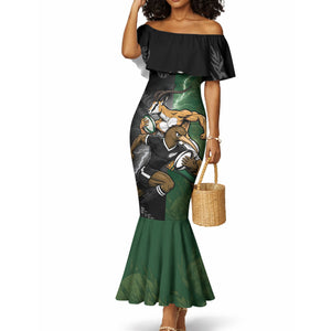 Custom South Africa And New Zealand Mermaid Dress Springboks And Kiwis Rugby Rivalry