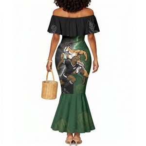 Custom South Africa And New Zealand Mermaid Dress Springboks And Kiwis Rugby Rivalry