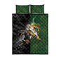 South Africa And New Zealand Quilt Bed Set Springboks And Kiwis Rugby Rivalry