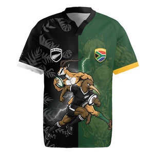 Custom South Africa And New Zealand Rugby Jersey Springboks And Kiwis Rugby Rivalry