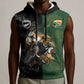 Custom South Africa And New Zealand Sleeveless Hoodie Springboks And Kiwis Rugby Rivalry