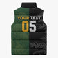 Custom South Africa And New Zealand Sleeveless Puffer Jacket Springboks And Kiwis Rugby Rivalry