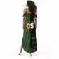 Custom South Africa And New Zealand Summer Maxi Dress Springboks And Kiwis Rugby Rivalry