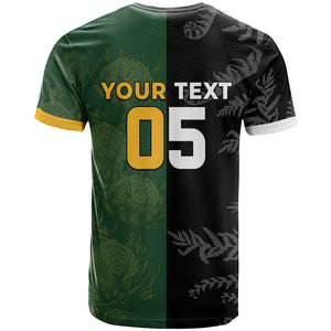 Custom South Africa And New Zealand T shirt Springboks And Kiwis Rugby Rivalry