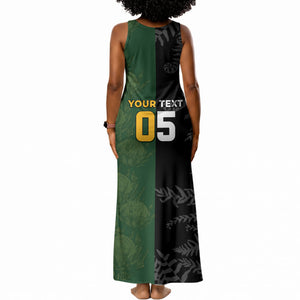 Custom South Africa And New Zealand Tank Maxi Dress Springboks And Kiwis Rugby Rivalry