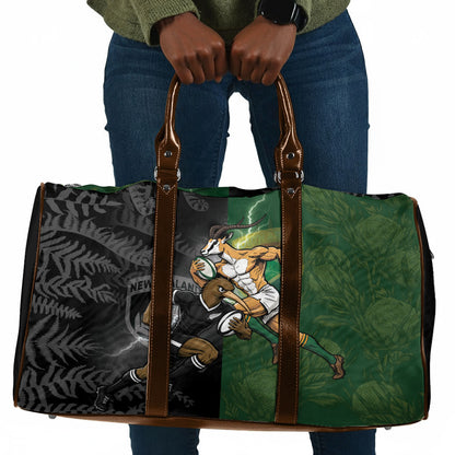 South Africa And New Zealand Travel Bag Springboks And Kiwis Rugby Rivalry