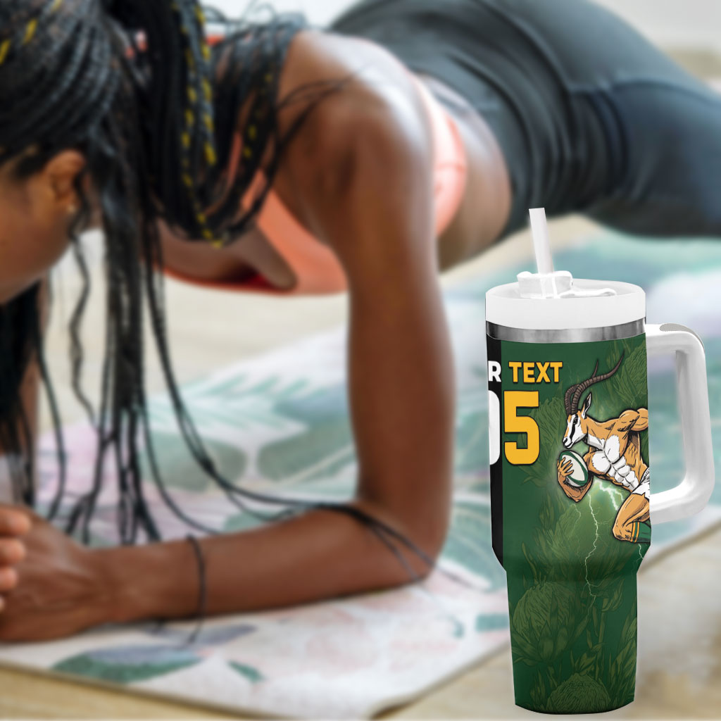 Custom South Africa And New Zealand Tumbler With Handle Springboks And Kiwis Rugby Rivalry