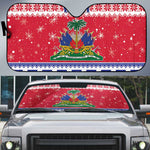 Afro Haiti Christmas Auto Sun Shade Coat Of Arms Jwaye Nwel