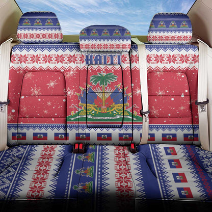 Afro Haiti Christmas Back Car Seat Cover Coat Of Arms Jwaye Nwel - African Pride