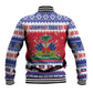 Afro Haiti Christmas Baseball Jacket Coat Of Arms Jwaye Nwel - African Pride