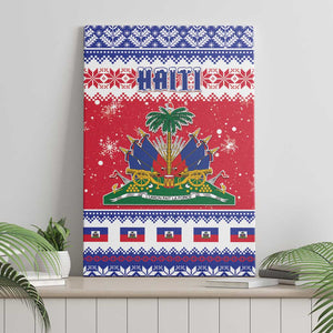 Afro Haiti Christmas Canvas Wall Art Coat Of Arms Jwaye Nwel - African Pride