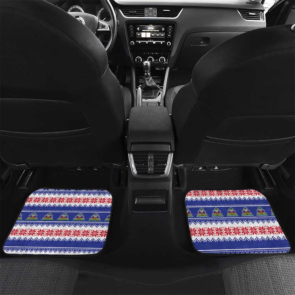 Afro Haiti Christmas Car Mats Coat Of Arms Jwaye Nwel - African Pride