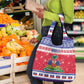 Afro Haiti Christmas Grocery Bag Coat Of Arms Jwaye Nwel - African Pride