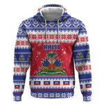 Afro Haiti Christmas Hoodie Coat Of Arms Jwaye Nwel - African Pride