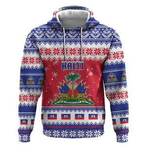 Afro Haiti Christmas Hoodie Coat Of Arms Jwaye Nwel - African Pride