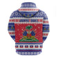 Afro Haiti Christmas Hoodie Coat Of Arms Jwaye Nwel - African Pride