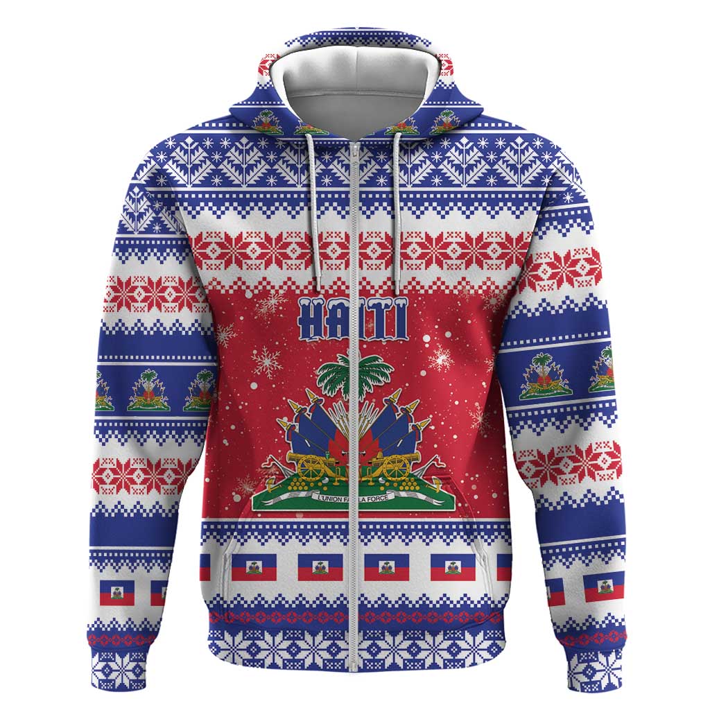 Afro Haiti Christmas Hoodie Coat Of Arms Jwaye Nwel - African Pride
